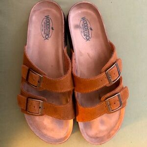 Woodstock 2 strap cork sandals mens 10 ladies 11